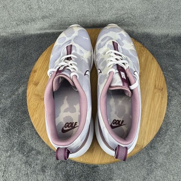 Nike Roshe G Golf Shoes Womens Size 12 Purple White Camo Animal Print CD6066-500 - Picture 5 of 11